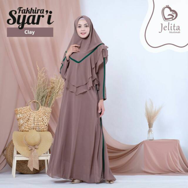 Gamis Syari Fakhira by jelita muslimah ( jelgant )