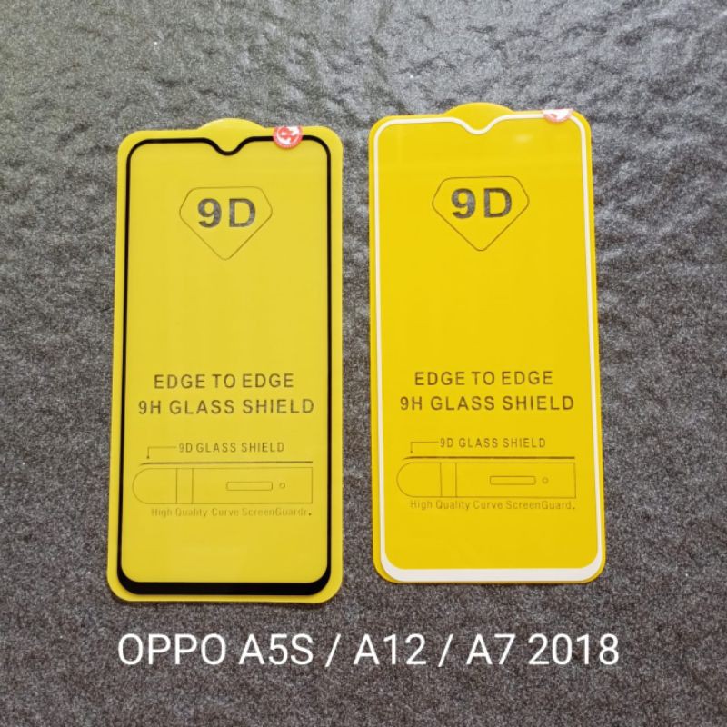 Tempered glass Oppo A12 A5S A7 A11K . A3S C1 . A37 Neo 9 . A39 . A57 . A83 . A15 A15S . A1K / C2 full layar anti gores kaca screen guard pelindung layar