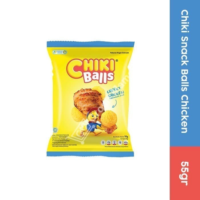 

Makanan Ringan - Chiki Balls Chicken 55 gr DAPAT 5 - BARU