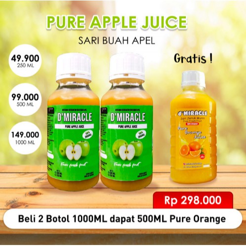 

SARI BUAH APEL 1 LITER PURE JUICE JUS APEL MURNI SEGAR & MENYEHATKAN PROMO BANDUNG