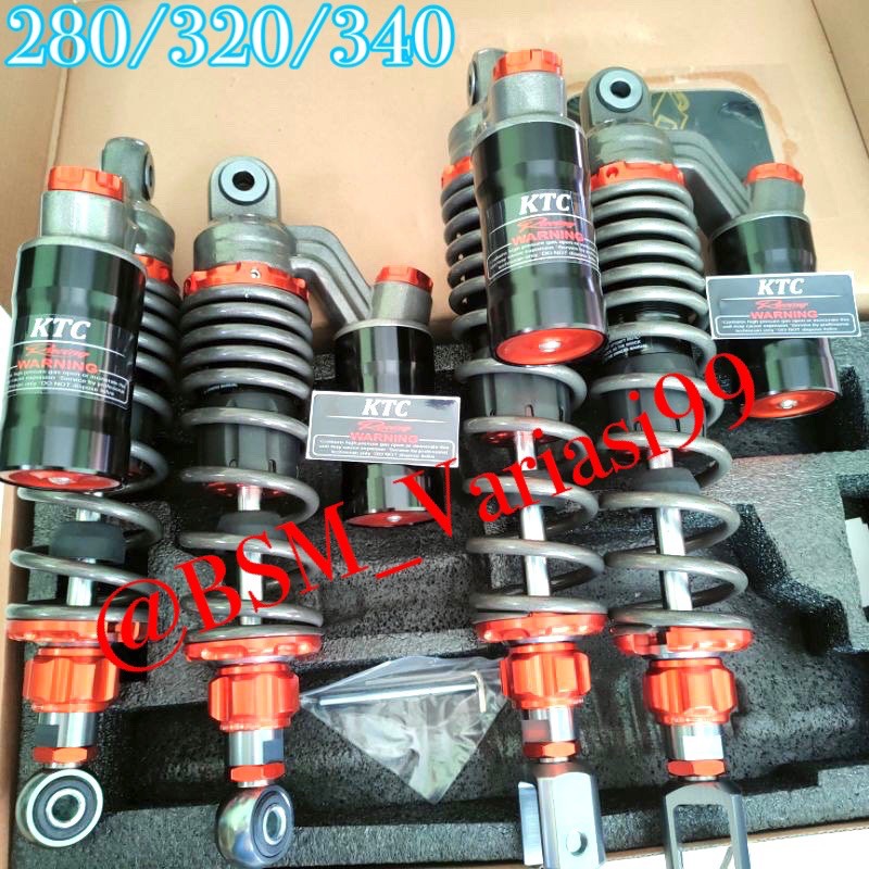 Shockbreaker shock tabung ktc extrem 340/320/280mm nouvo jupz vega nmax pcx aerox rxking tiger dll