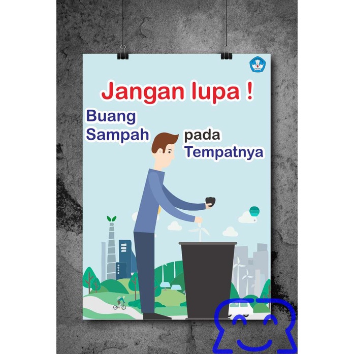 

Poster Buang Sampah Pada Tempatnya harga untuk 1 poster bahan artpaper 260 gram