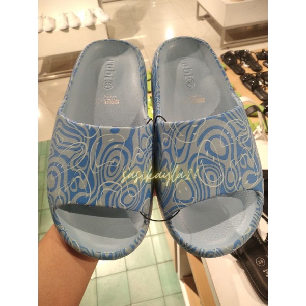 SANDAL RUBI SLIDE ORIGINAL RUBBER BLUE