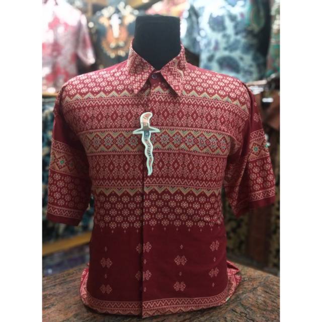 Hem/Kemeja Batik Bahan Katun Lengan Pendek Casual New Arrival | Shopee