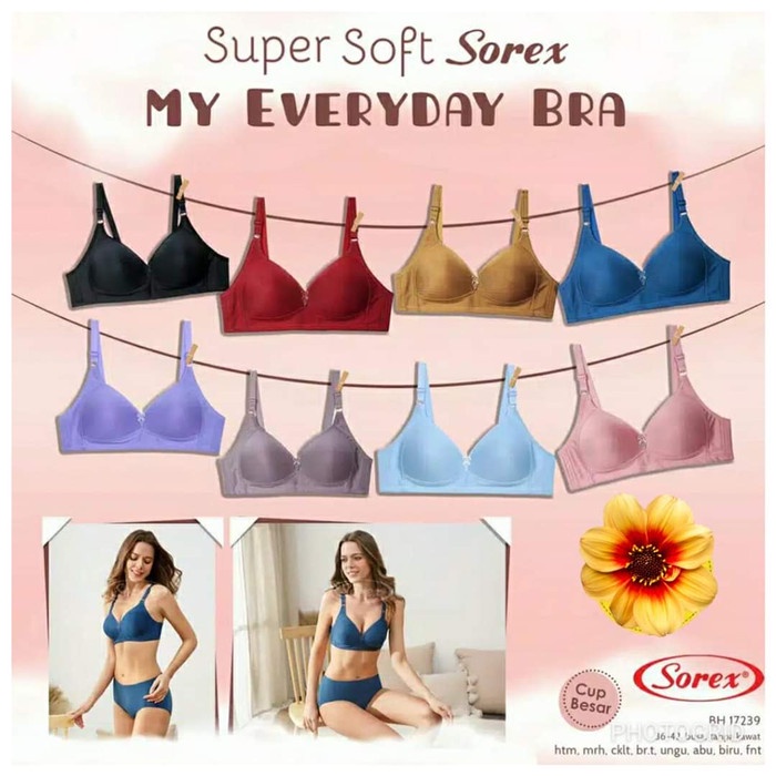 Sorex Bra Tanpa Kawat Cup B Super Soft 17239