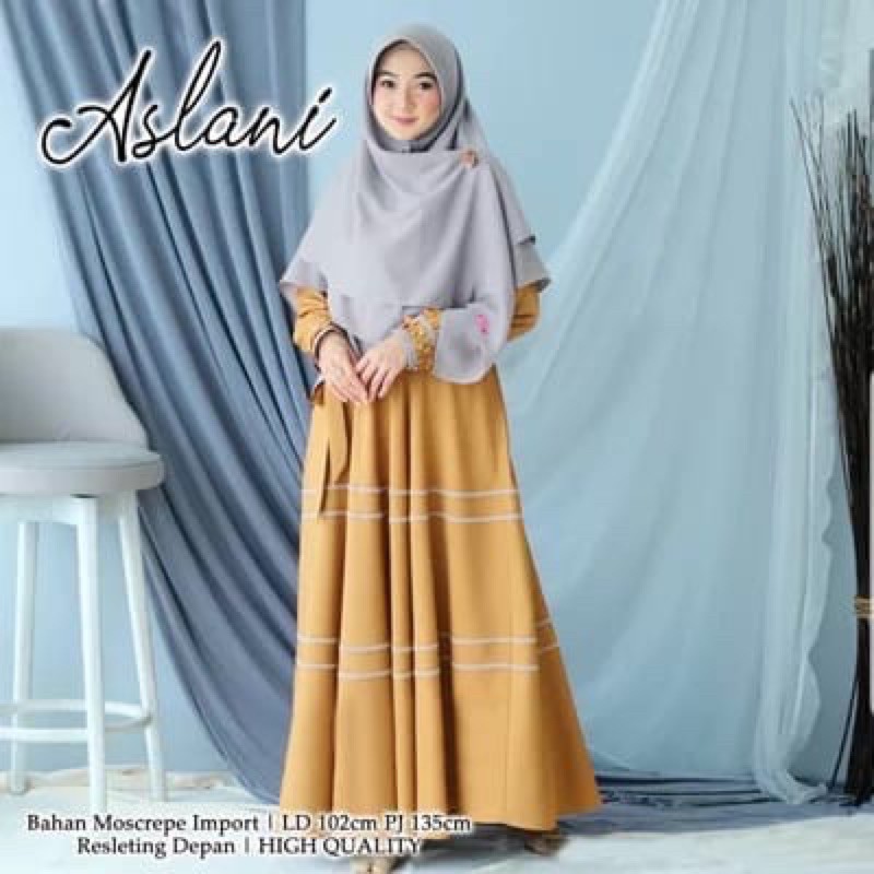 1 SET GAMIS + HIJAB GAMIS ELIZA