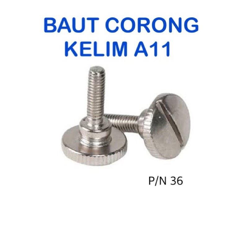 (10 pcs) Baut Sepatu Mesin Jahit Butterfly - Baut corong A11