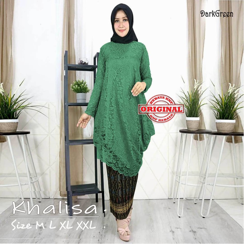 SAD&gt; set kebaya tunik mereng / kebaya modern / tunik brukat pesta model mereng - bahan brukat import