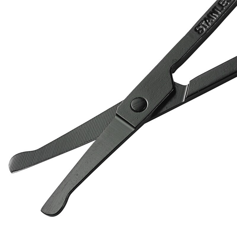 Grab Medan Gunting Cukur Bulu Hidung Nose Hair Scissor Stainless Steel J2L YASNI FS124 - Black