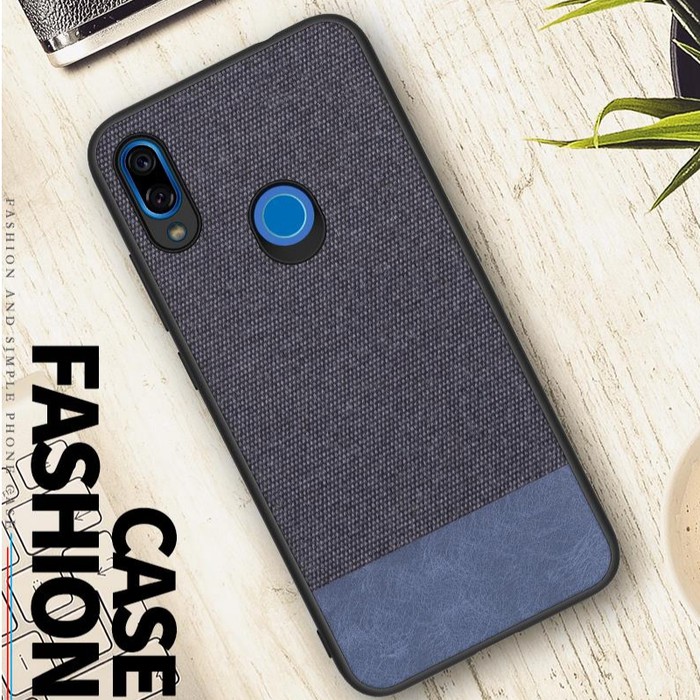 Xiaomi Redmi 7 Fabric Jeans Denim Silicone Case Premium Case