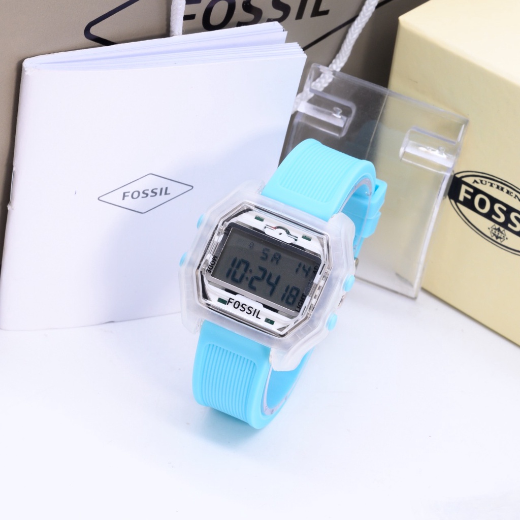 Jam Tangan Wanita Fashion H4801B Digital Tali Rubber Tanggal Hari Aktif Free Box Exclusive &amp; Baterai