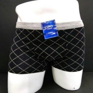 SOREX Celana  Dalam  Pria Boxer Katun  Tebal 1 CD Shopee 