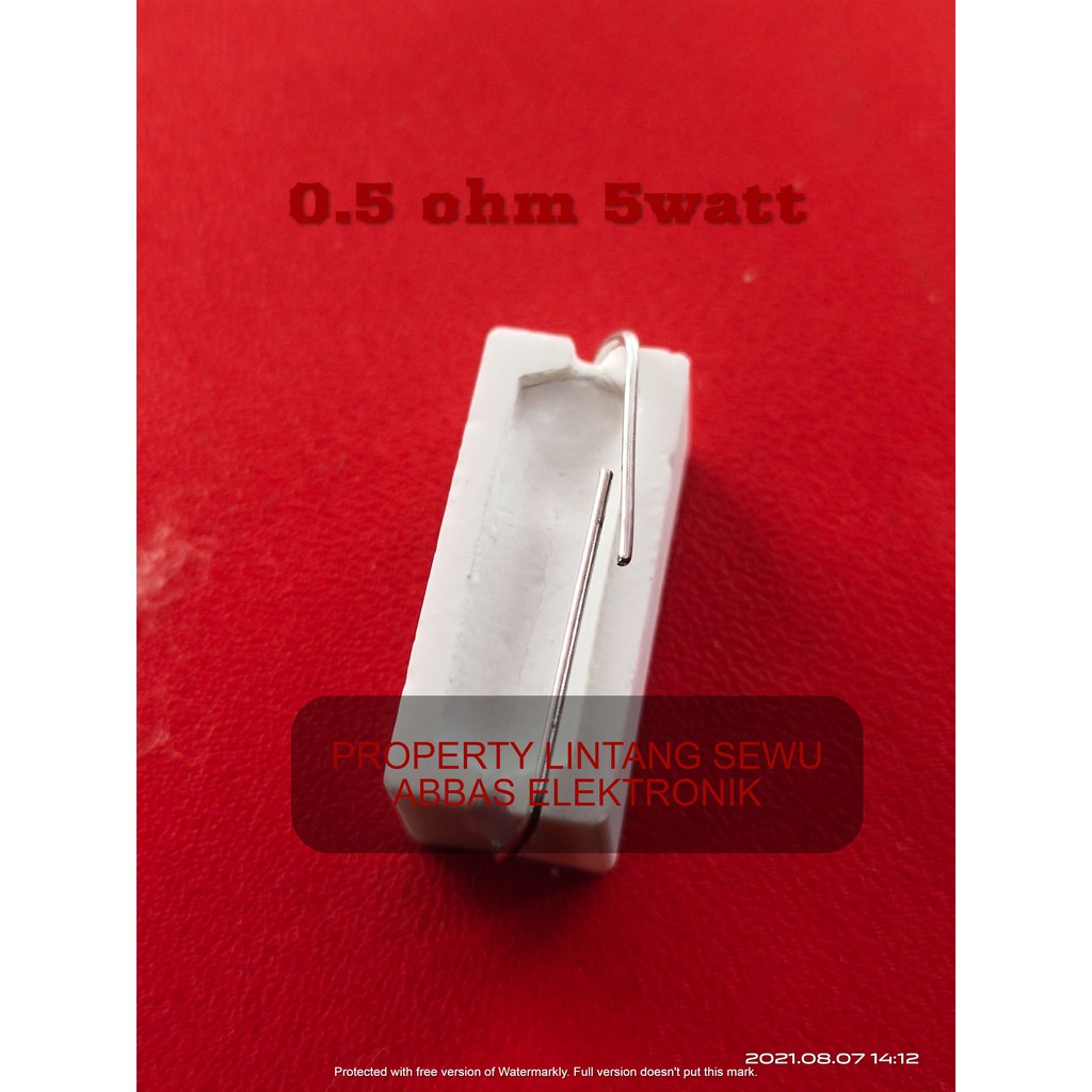 resistor 0.5 ohm 5 watt  0,5 ohm 5 watt