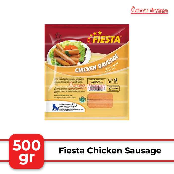 

FIESTA CHICKEN SAUSAGE/ Sosis ayam siap masak 500 gr
