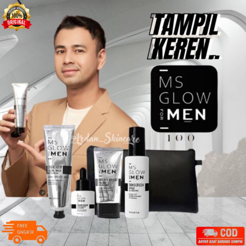 MS GLOW FOR MEN / PAKET BASIC 3 in 1 ORIGINAL / MS GLOW MEN