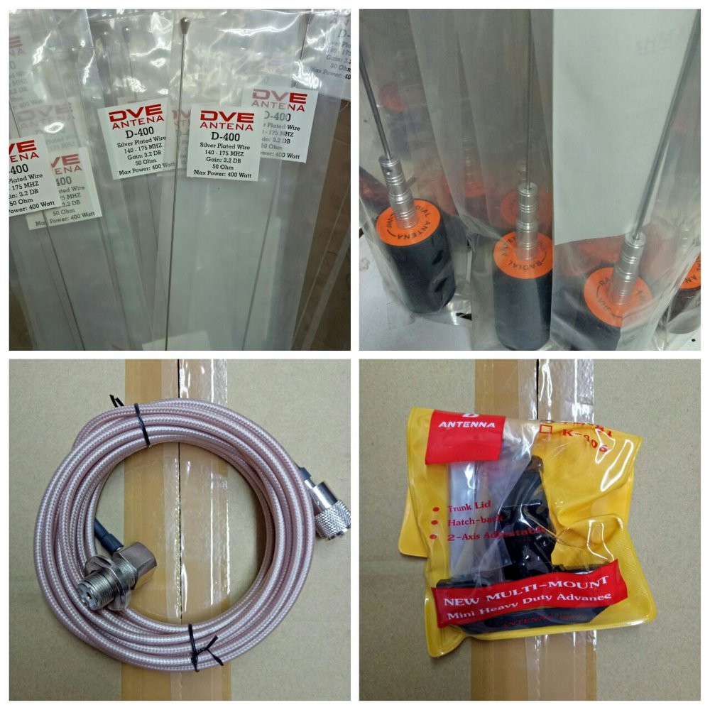 PAKET ANTENA MOBIL LARSEN BONGGOL BESAR LODING KAWAT PERAK VHF Terlaris