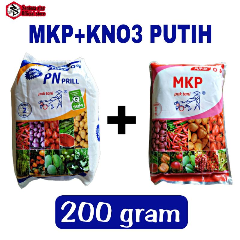 Pupuk Perangsang Bunga KNO3 + MKP Pak Tani/ perangsang bunga buah/ mkp pak tani/ pupuk pak tani