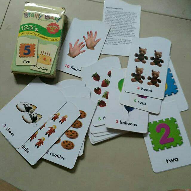 Brainy baby flashcards booked by mom marcelina