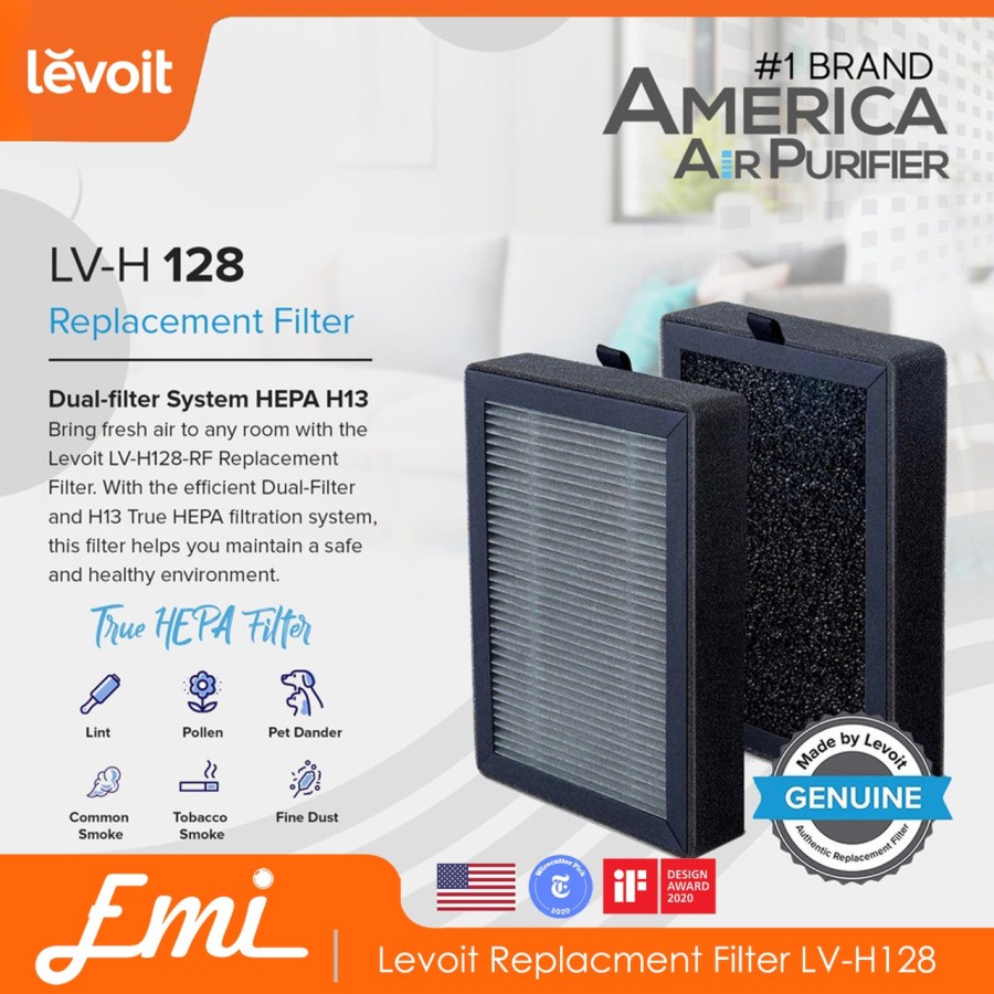 Spare Part Levoit Replacement HEPA Filter H13 for All Type Levoit