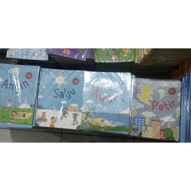 Seri Cerita Cuaca (Angin, hujan, salju, petir, awan, sinar matahari) tiga ananda