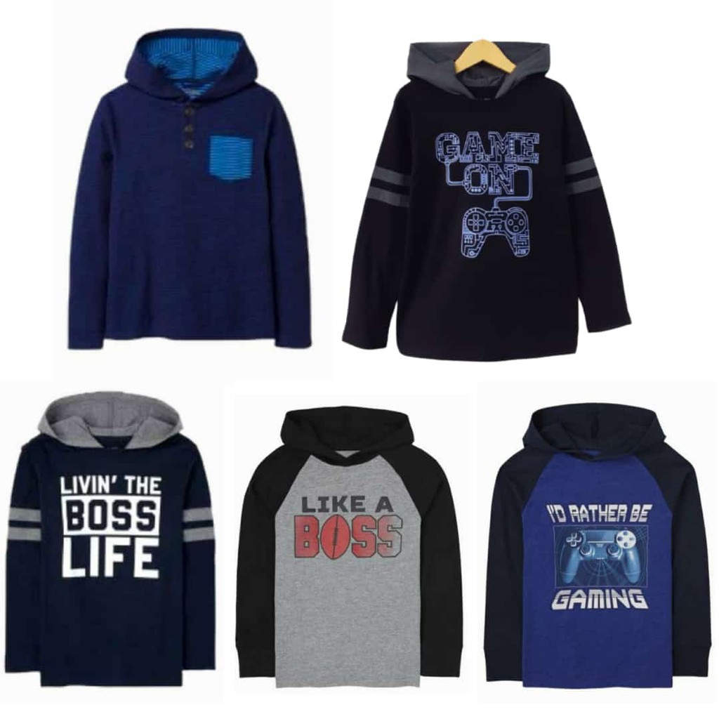 Kaos Lengan Panjang Anak Laki Laki Hoodie Plac*E 4t 5t 6t 7t 8t 10t 12t 14t 16t