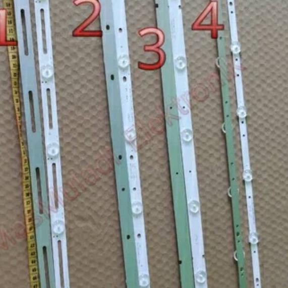 (W9] Lampu LED Backlight TV  Universal 7 Kancing 3 Volt LED BL Mata Cembung  7K 3V Almunium