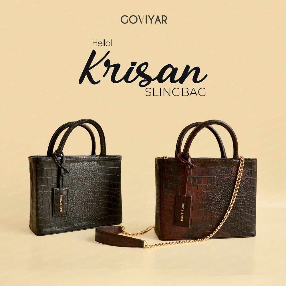 BAGTITUDE PREMIUM CROCO-KRISAN SLINGBAG-TAS WANITA-TERMURAH