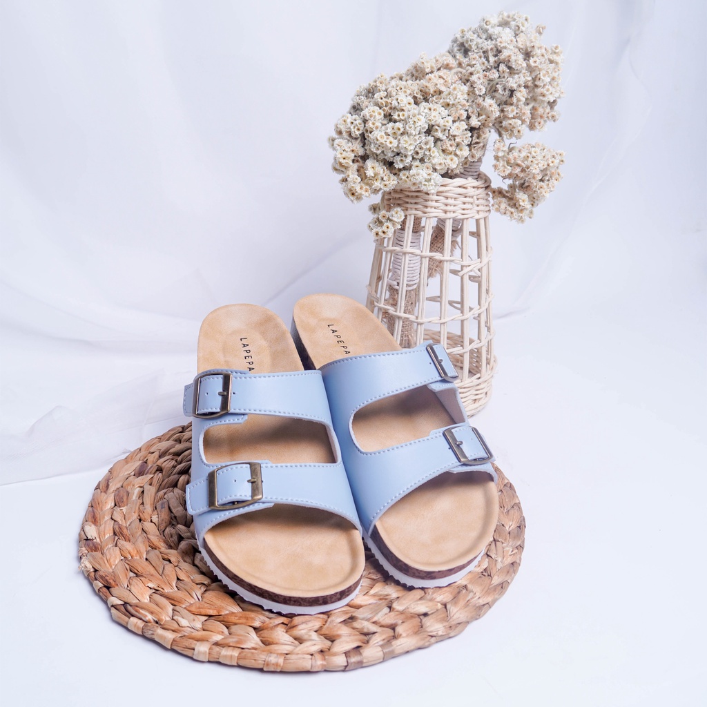 AVLINSTORE - tipe JINNY Sandal Wanita Casual Model Birken Sol Puyuh  Sendal Cewek Sol Kulit Santai Ban dua Empuk