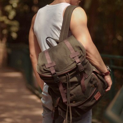 Tas Ransel Kanvas DIVINCES Army Warior