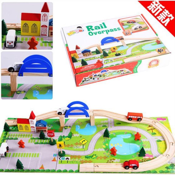 TweedyToys - Rail Overpass / Mainan Kereta Kayu