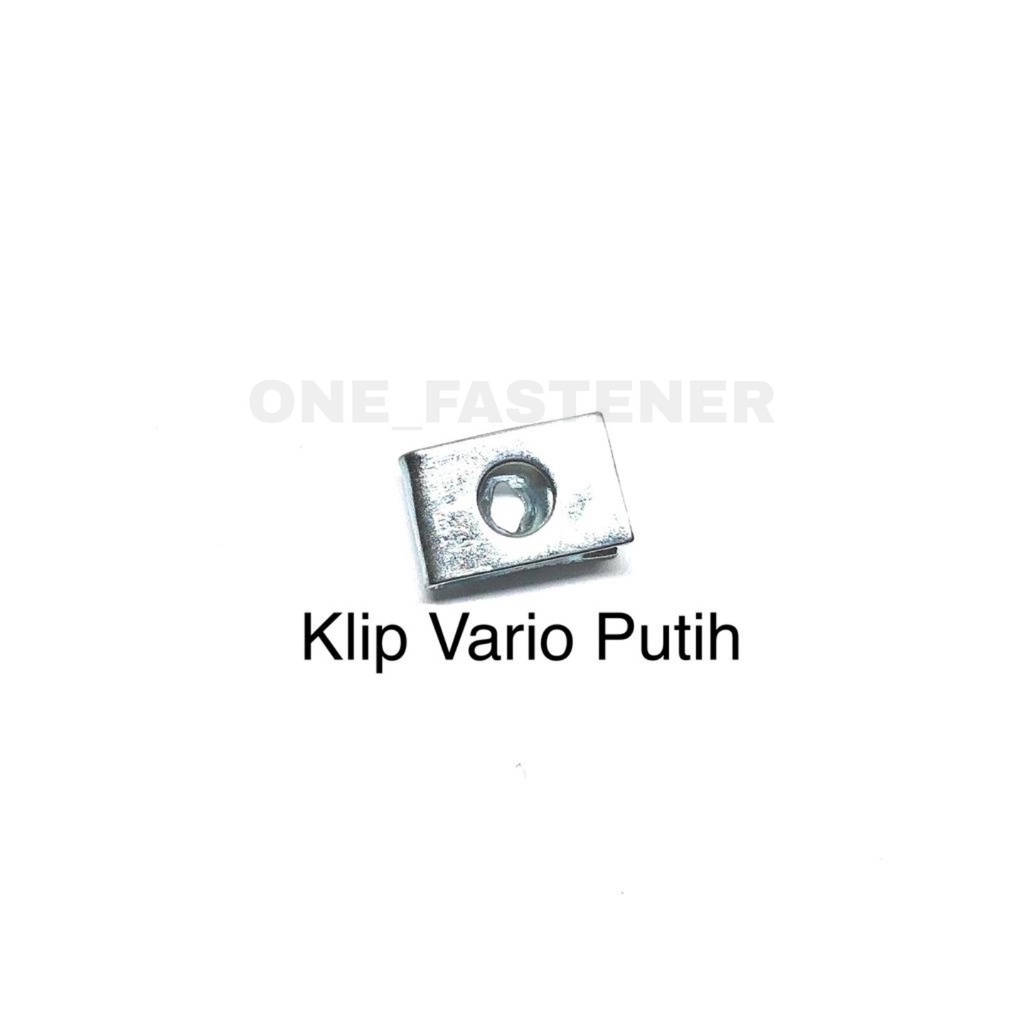 100 pcs Klip Vario Only Putih batok beat honda matic ulir cacing kasar