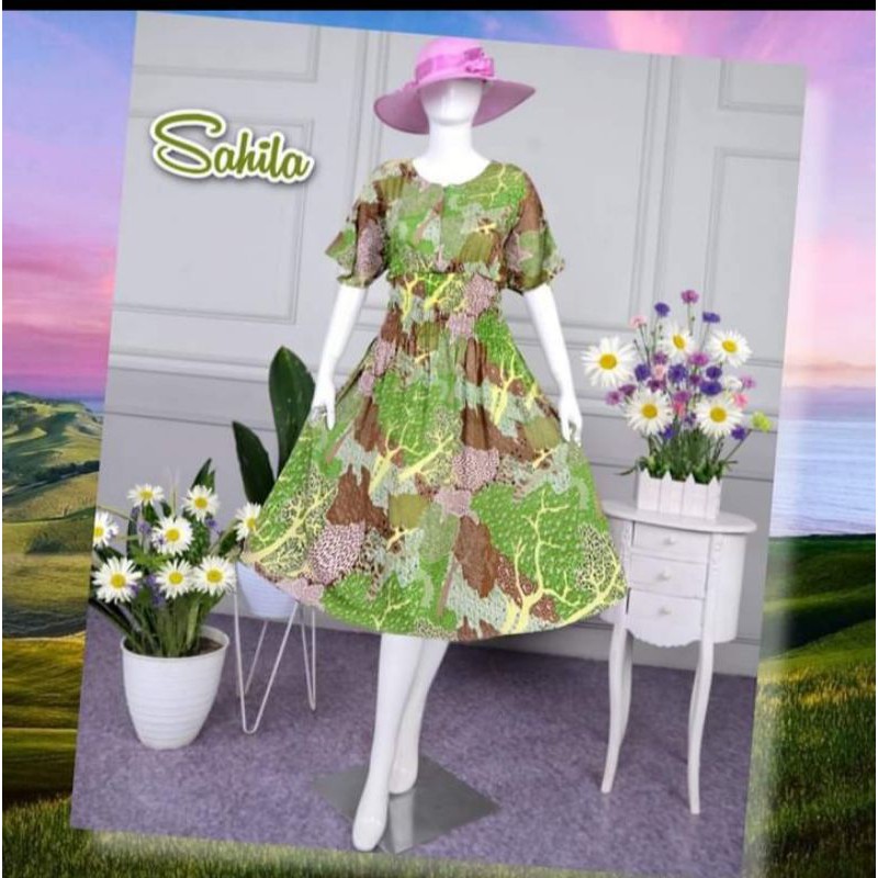 sahila homedress cantik ori by nyodas