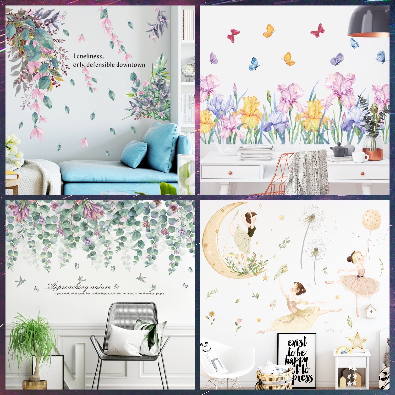 walpaper dinding ruang tamu stiker dekorasi kamar aesthetic dekorasi rumah lemari pakaian mesin cuci
