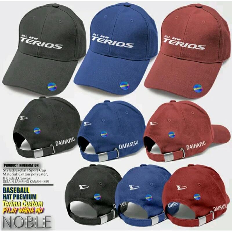 Topi Baseball Terios | Daihatsu Terios Aksesoris Mobil All New Terios