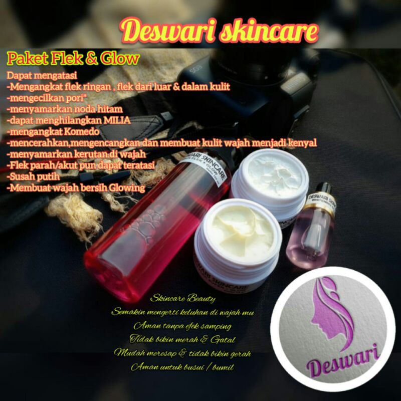 deswari skincare paket flek