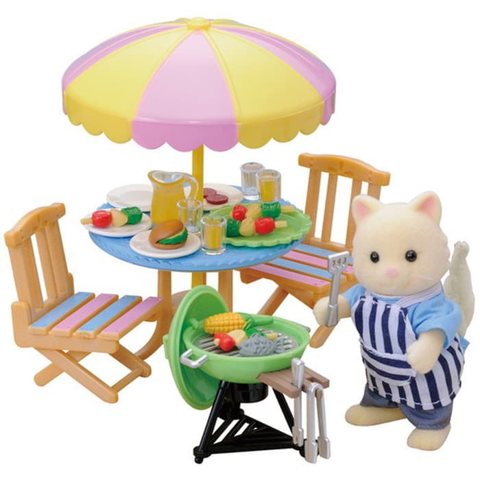 SYLVANIAN FAMILIES Garden Barbecue Set ORIGINAL EPOCH