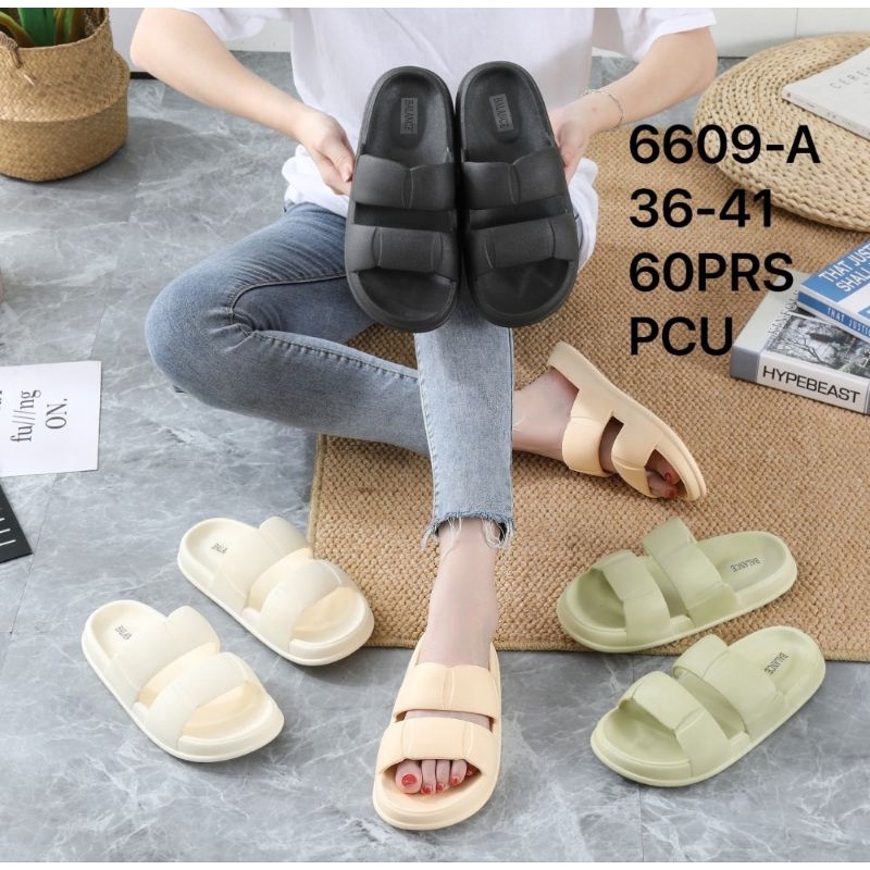 MINISO Sandal Jelly Wanita Korean Import Sandal Slipper Anti Slip Flexibel Lembut