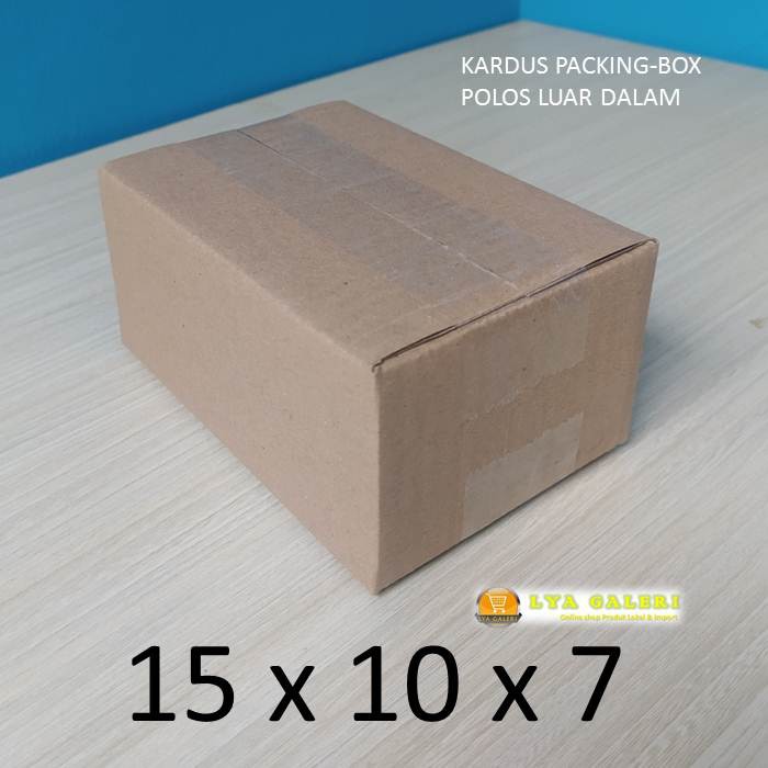 

Kardus Packing Uk.15x10x7 cm Karton Box Polos Luar Dalam