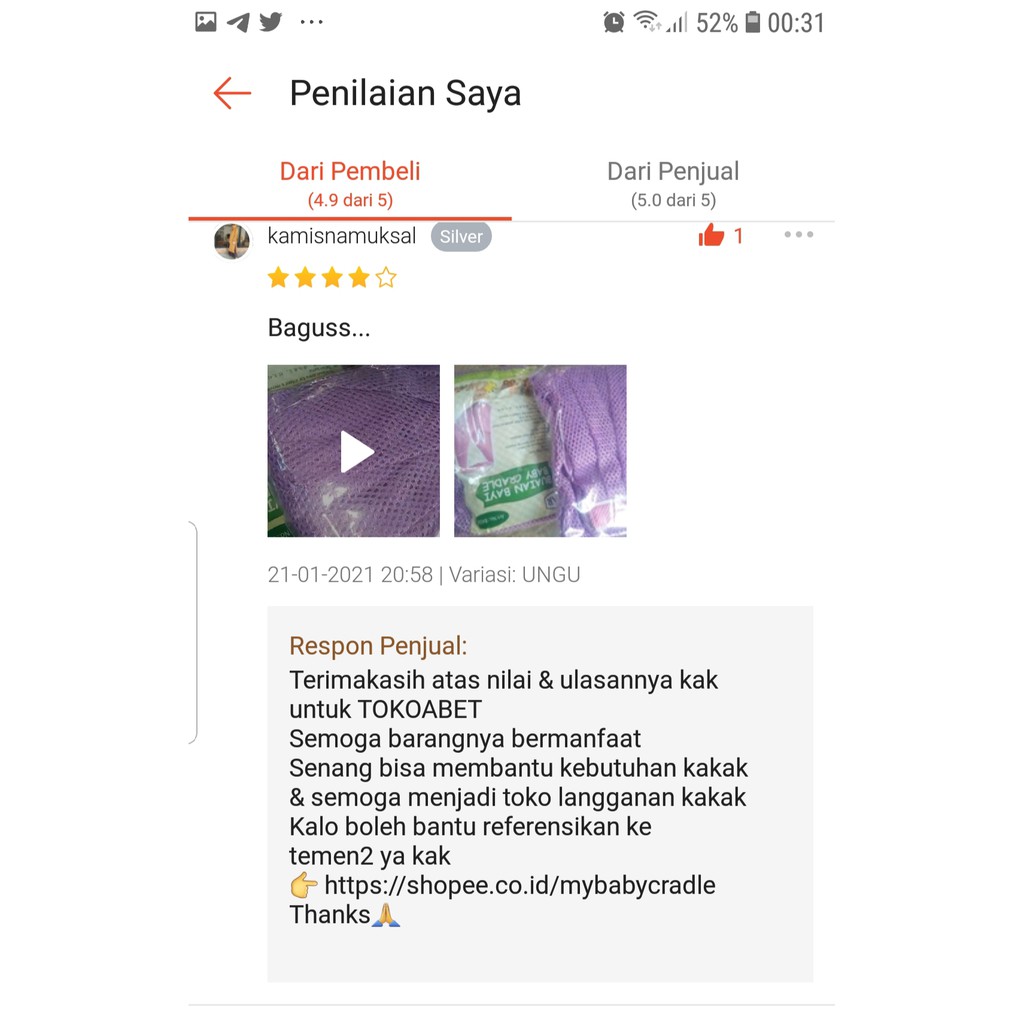 PAKET MANUAL Ayunan Bayi POLAR BASIC Per Pegas VARIASI Hanger perlengkapan tidur bayi TOKOABET