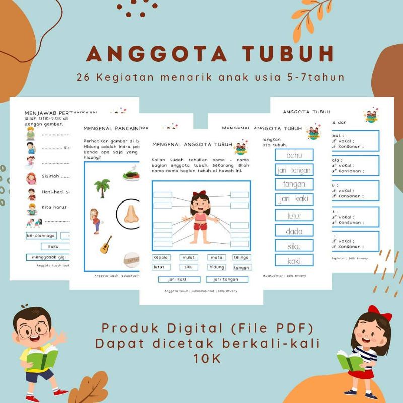 

Worksheet "Anggota Tubuh