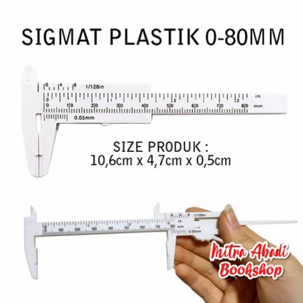 Jangka Sorong Sigmat / Sketmat / Vernier Caliper Mini Plastik