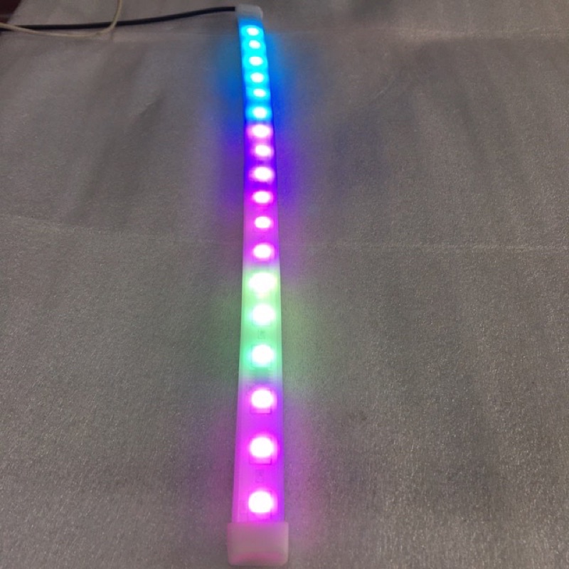 Lampu led strip fleksibel 30cm 60cm rgb running new strobo 5050-36led 12Volt