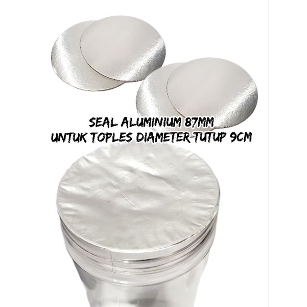 SEAL ALUMINIUM 87mm / SEGEL PLASTIK TOPLES PREMIUM