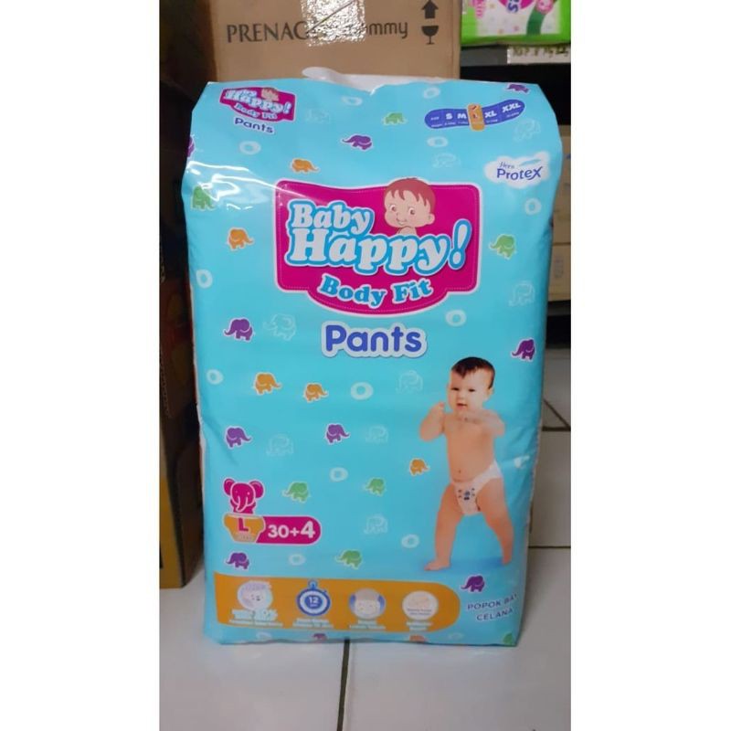 Pampers Baby Happy Pants Tipe Celana L 30+4