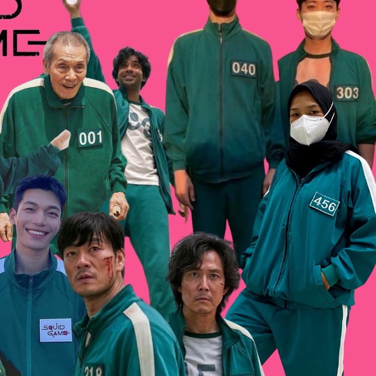 SQUID GAME JACKET & PANTS TERMURAH DAN KUALITAS TERBAIK merchandise jaket celana drama korea dramerc
