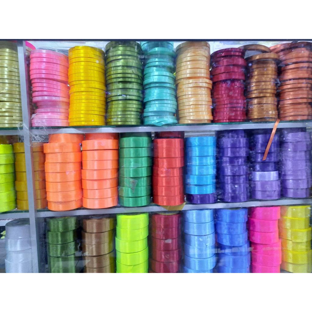 

PITA SATIN 1/2 INCH (1,2 CM) /BAHAN KERAJINAN TANGAN/DIY