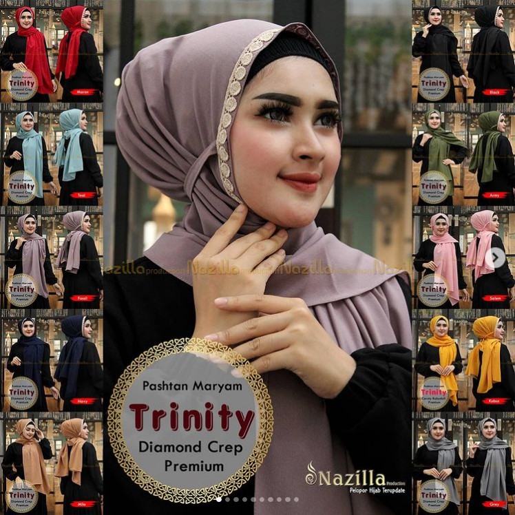 PASHMINA INSTAN RENDA TALI DIAMOND / PASHTAN MARYAM TRINITY-2
