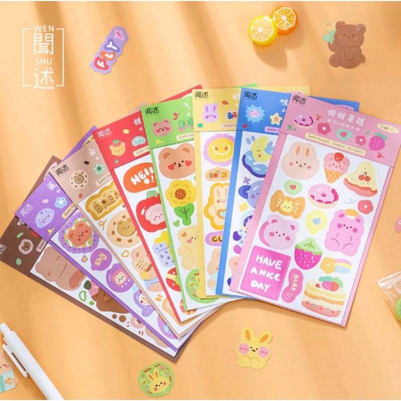 

Cute Cartoon Sticker, Stiker Lucu 2 lembar