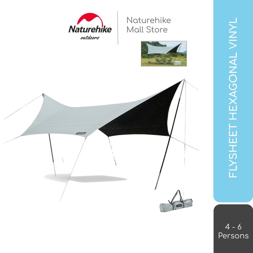 FLYSHEET HEXAGONAL VINYL NATUREHIKE NH20TM087 TENDA SHELTER CAMPING