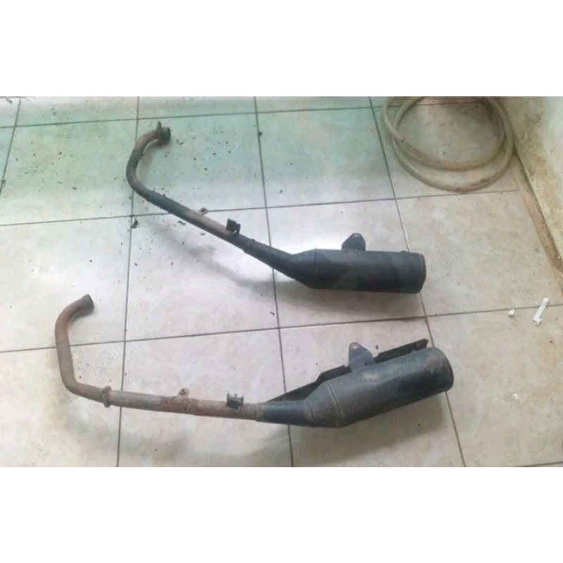 knalpot atau silincer ori cb 150 r old k15 thn 2013 - 2015 ori copotan